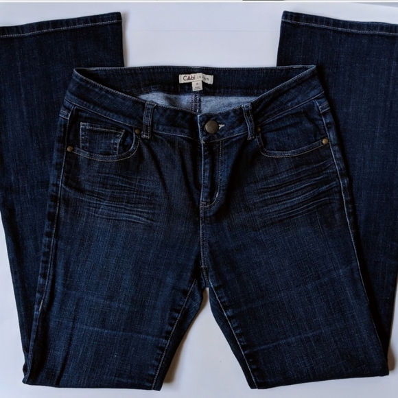 CAbi Dark Wash Denim Boot Cut Jeans 4 - Picture 5 of 7